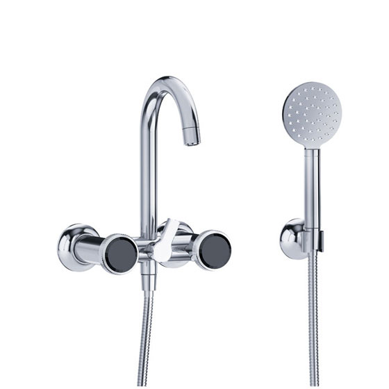 Bath tub mixer - Exposed tub/shower mixer incl. shower set - Article No. 638.20.105.xxx-AA