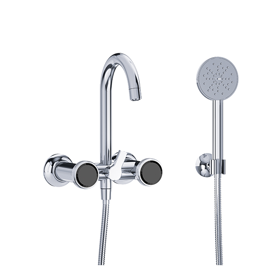 Bath tub mixer - Exposed tub/shower mixer, inclusive shower set ½“ - Article No. 638.20.105.xxx-AA